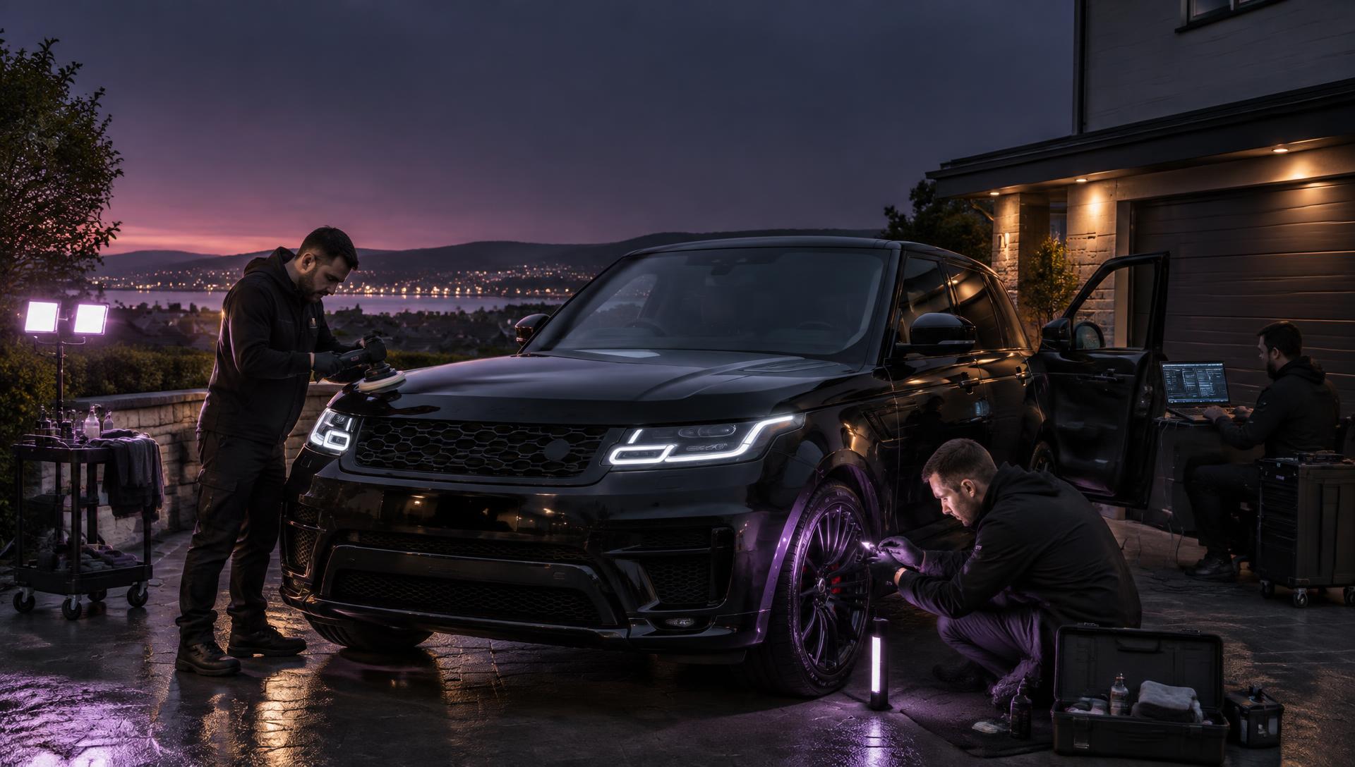 SW Car Care technicians providing mobile automotive services